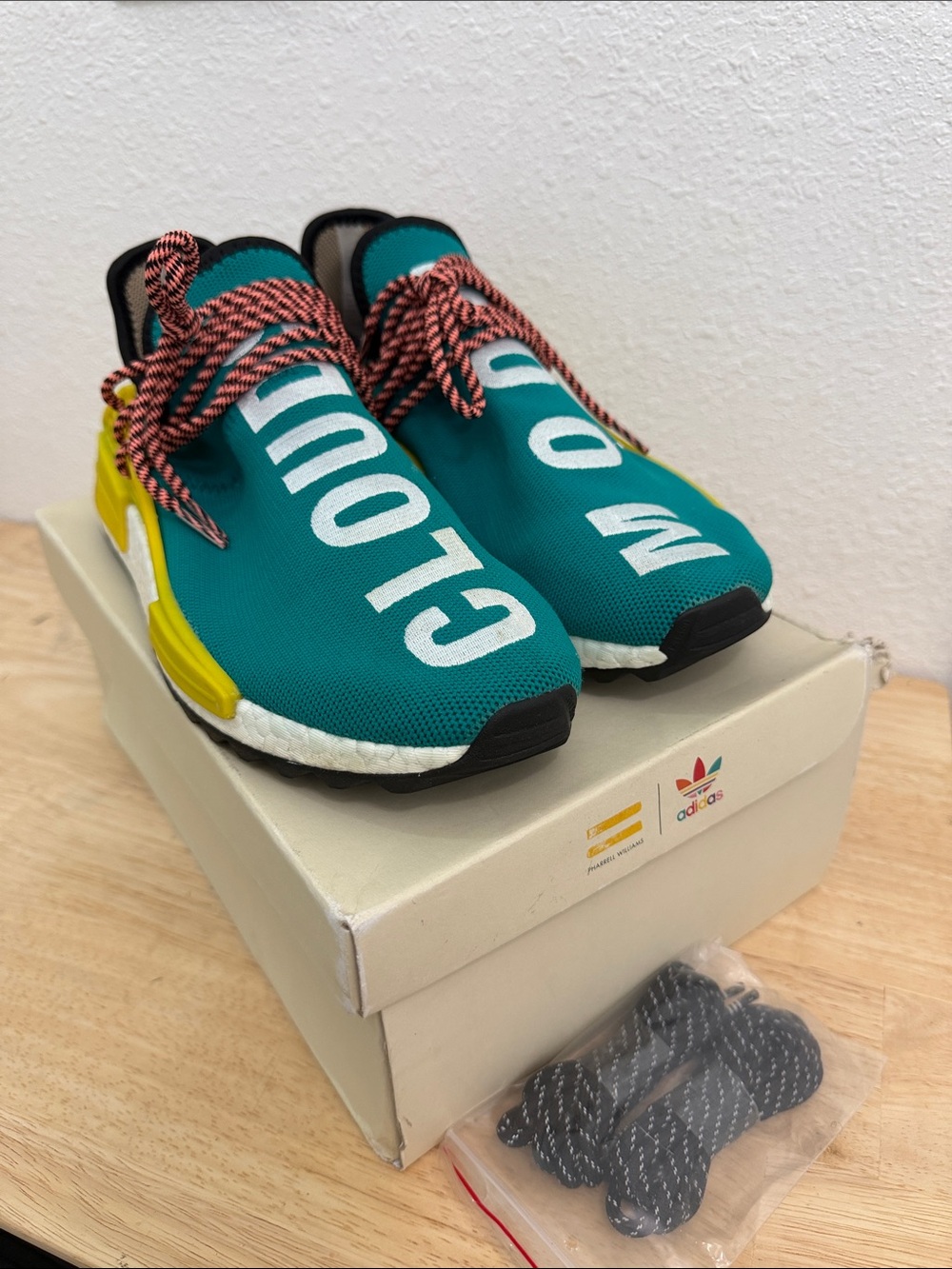 Adidas Pharrell Human Race Cloud Moon Inspirations Men Shoes Green 9